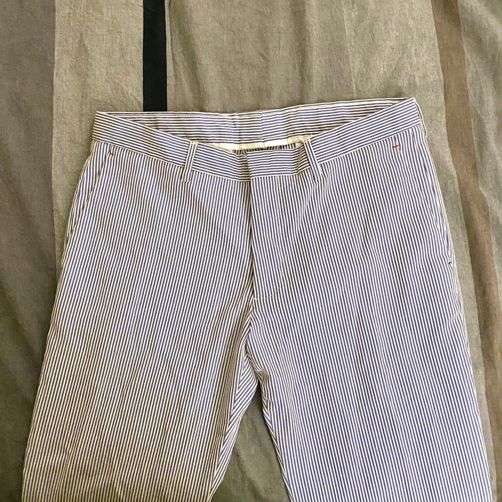 ZARA B&W Pinstripe Pants